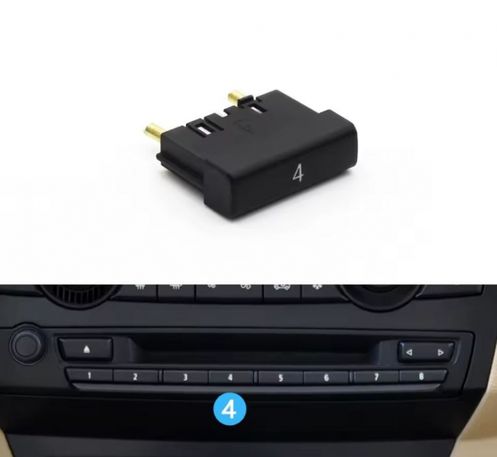 Buton Panou CD Radio Dedicat BMW E70 E71 X5 X6, 4 [2]