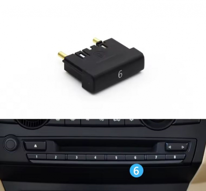 Buton Panou CD Radio Dedicat BMW E70 E71 X5 X6, 6 [2]