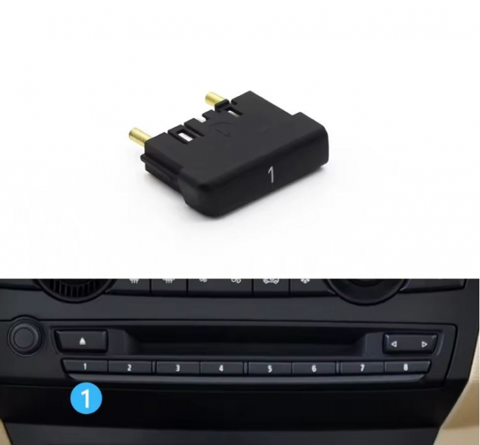 Buton Panou CD Radio Dedicat BMW E70 E71 X5 X6, 1 [2]