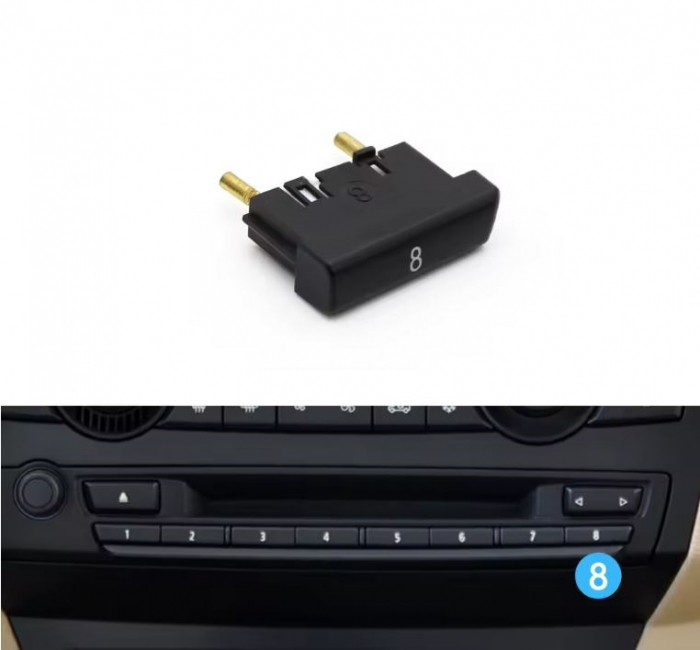 Buton Panou CD Radio Dedicat BMW E70 E71 X5 X6, 8 [2]