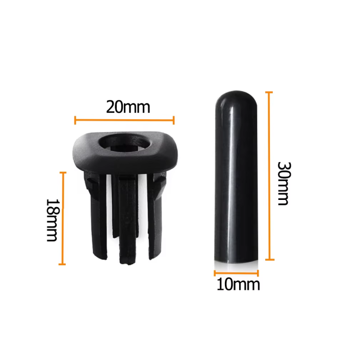 Set 4 Piese Buton Pin Blocare Usa Portiera Dedicat BMW F10 F11, Negru [4]