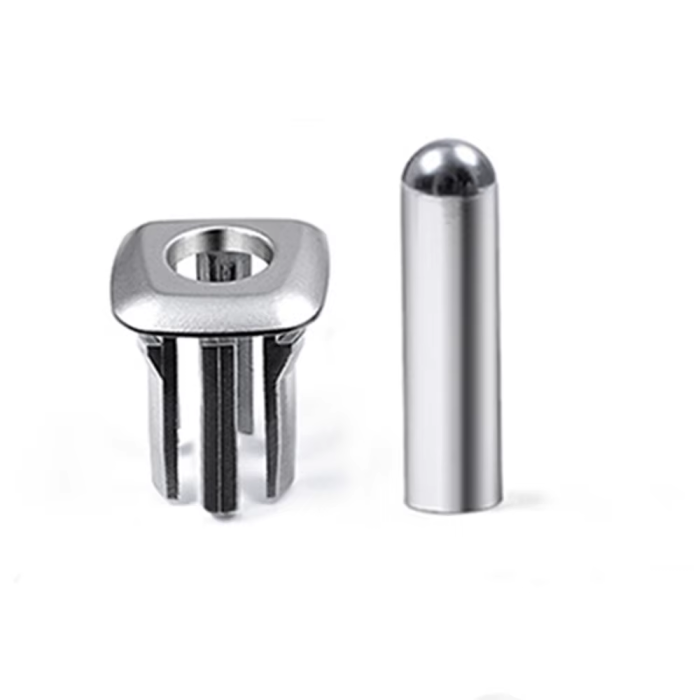 Buton Pin Blocare Usa Portiera Dedicat BMW F10 F11, Argintiu [2]