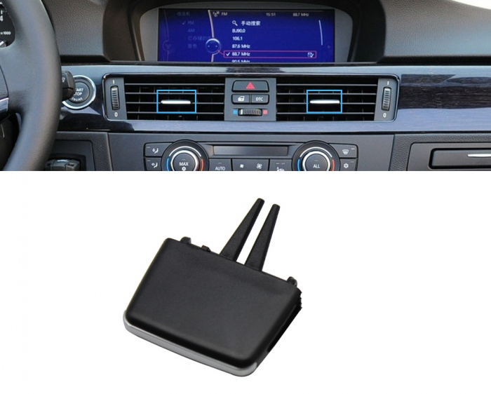 Pin Ornament Grila Ventilatie Dedicat BMW Seria 3 E90 E91 E92 E93, Grila Fata [2]