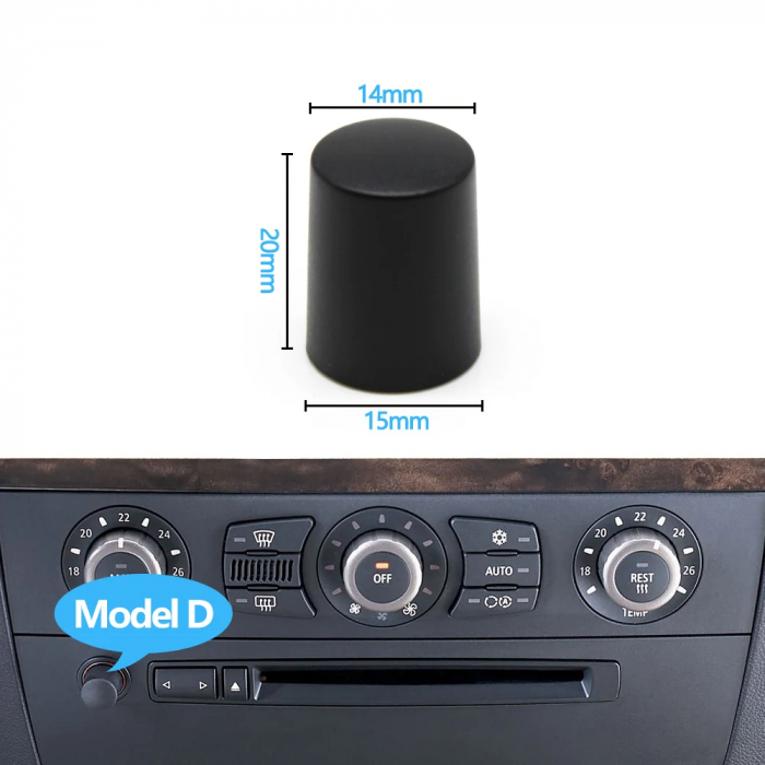 Buton Rotita Consola Radio Dedicat BMW E60 E61 E65 E66, Volum Audio, D [2]