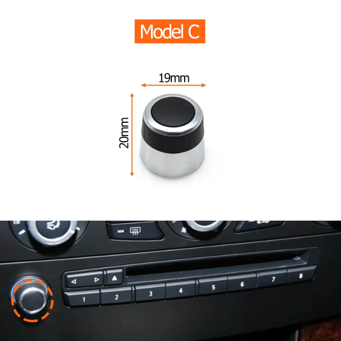 Buton Rotita Consola Radio Dedicat BMW E60 E61 E65 E66, Volum Audio, C [2]