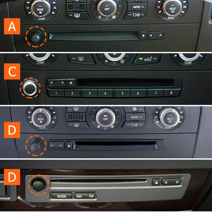 Buton Rotita Consola Radio Dedicat BMW E60 E61 E65 E66, Volum Audio, C [3]