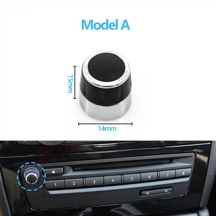 Buton Rotita Consola Radio Dedicat BMW E90 E81 E82 E87 E88, Volum Audio, A [2]