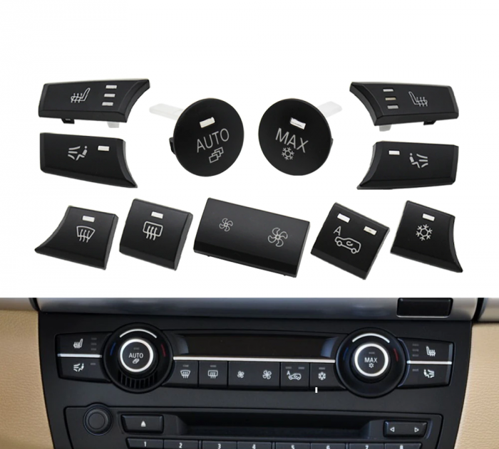 Set 11 Butoane Panou Clima Ventilatie AC Dedicat BMW X5 X6 E70 E71 [2]