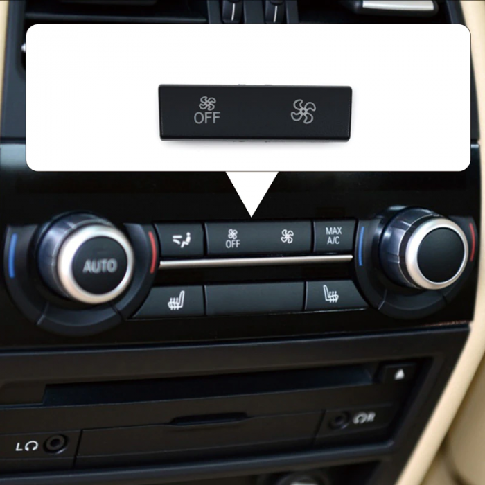 Buton Volum Ventilatie Consola Clima Spate BMW F10 F11 F01 F02 F06 F12 F15 F16, Facelift [2]