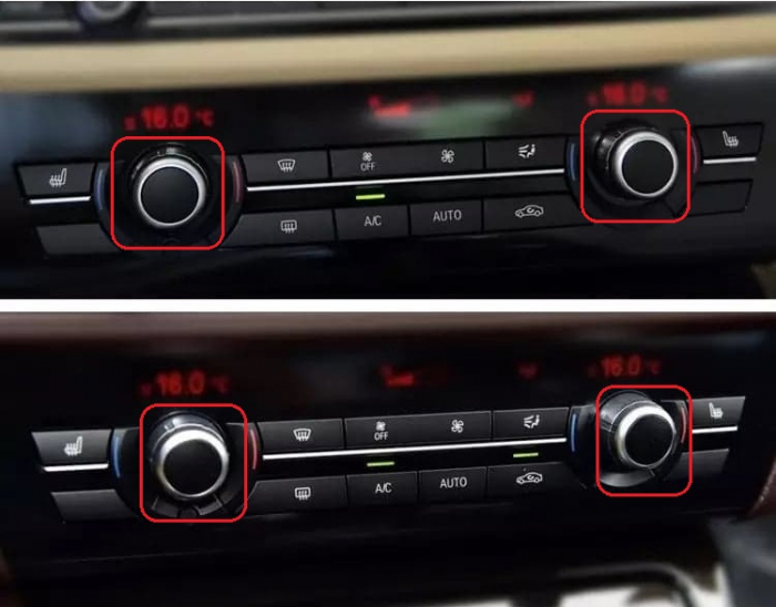 Capac Buton Volum Temperatura Clima BMW F01 F02 F06 F07 F10 F10 F12 F13 F15 F16, fara AUTO [3]