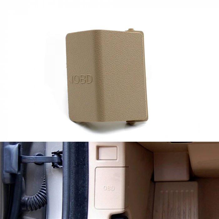 Trim Ornament Capac Masca Mufa OBD Dedicat BMW F30 F31, Bej [4]