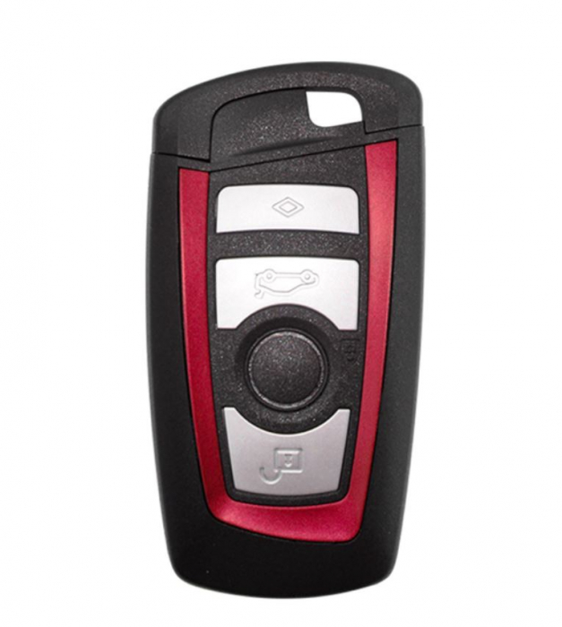 Carcasa Cheie Telecomanda Dedicat BMW Seria F, 4 butoane, Rosu [1]