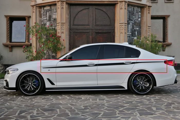 Colante Autocolante Shadow Line Dedicat BMW Seria 5 E60 E61 F10 F11 G30 G31 [1]
