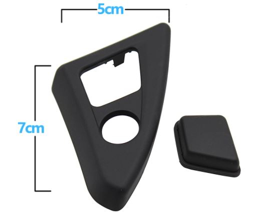 Buton Ornament Cotiera Dedicat BMW Seria 5 F10 F11, NonFacelift, Negru [2]