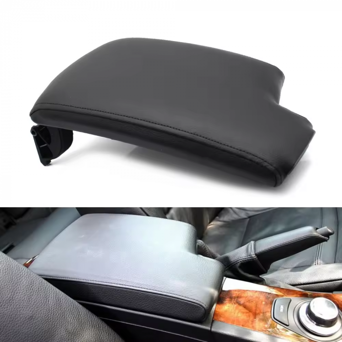 Cotiera Consola Centrala Dedicat BMW Seria 3 E90 E91 E92 E93, Negru [2]