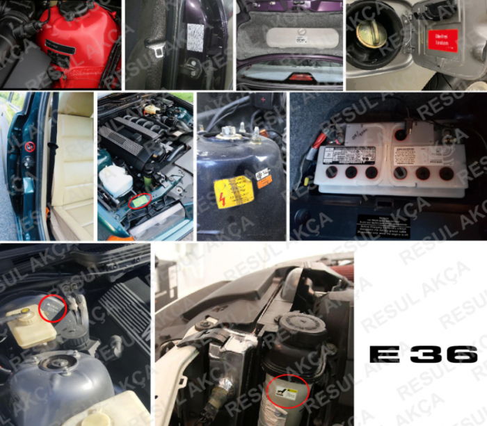 Etichete Tehnice Caroserie Seria 3 E36 [2]