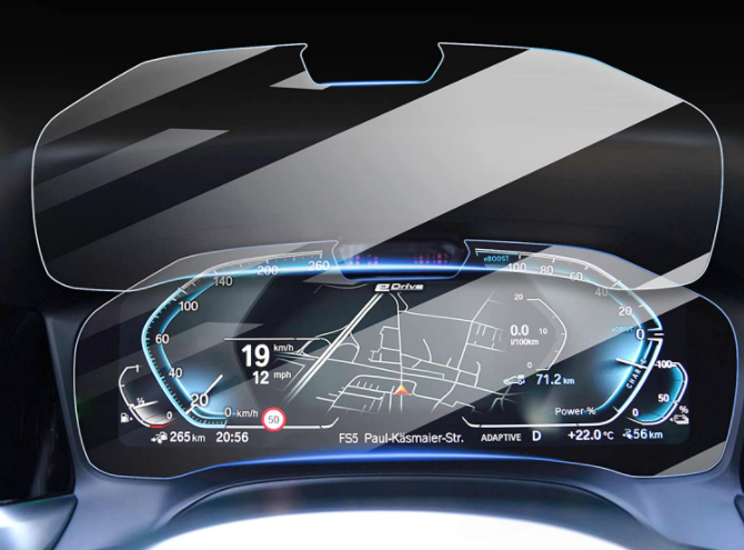 Folie 9H Sticla Ecran Display Vitezometru Turometru cu Camera BMW 5 6GT 7 G11 G12 G30 G31, F013 [3]