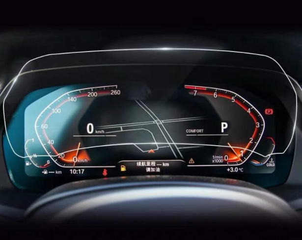 Folie 9H Sticla Ecran Display Vitezometru Turometru fara Camera BMW 5 6GT 7 G11 G12 G30 G31, F012 [3]