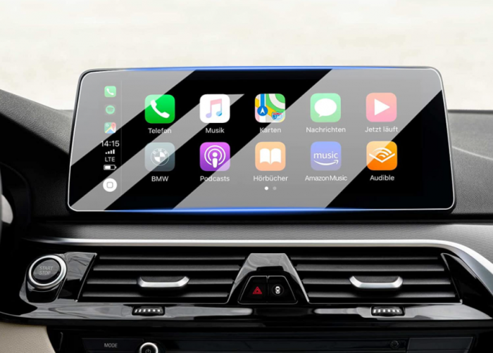 Folie protectie ecran navigatie Dedicat BMW seria 5 6GT G30 G31 G32, 2021-, cod F011 [4]
