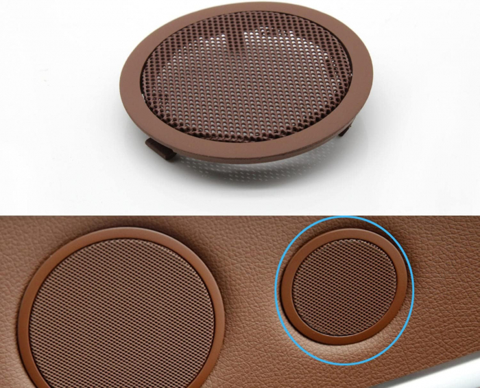 Grila Sita Boxa Difuzor Tweeter Usa Dedicat BMW X5 X6 5GT E70 E71 F07, Maro Inchis [2]