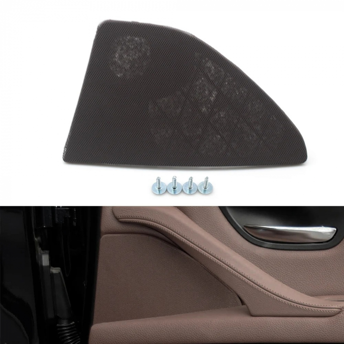 Grila Sita Capac Difuzor Boxa Usa Portiera Dedicat BMW Seria 5 F10 F11, Spate, Dreapta, Moka [2]