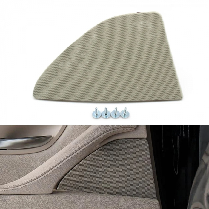 Grila Sita Capac Difuzor Boxa Usa Portiera Dedicat BMW Seria 5 F10 F11, Spate, Stanga, Oyster [2]