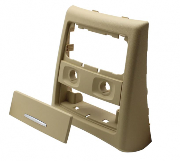 Trim Ornament Rama Grila Ventilatie Aer Dedicat BMW Seria 3 E90 E91, Climatronic, cu scrumiera, Bej [1]