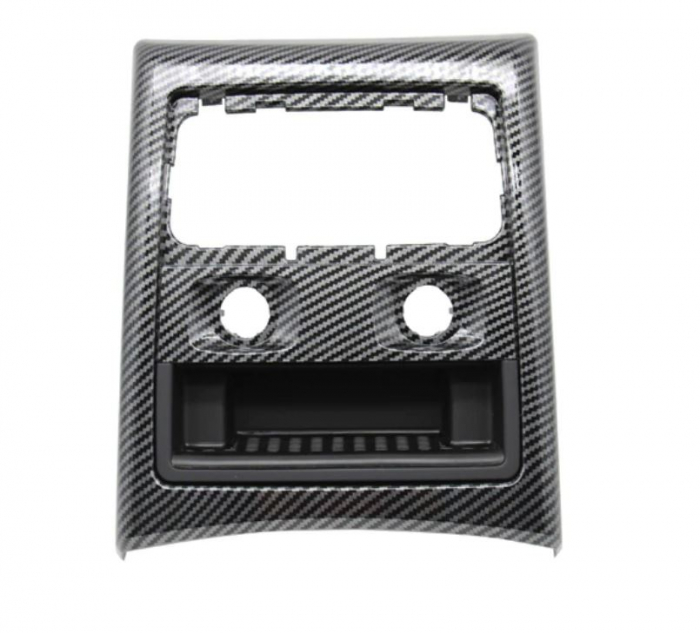 Trim Ornament Rama Grila Ventilatie Aer Dedicat BMW Seria 3 E90 E91, Climatronic, Negru Carbon [1]