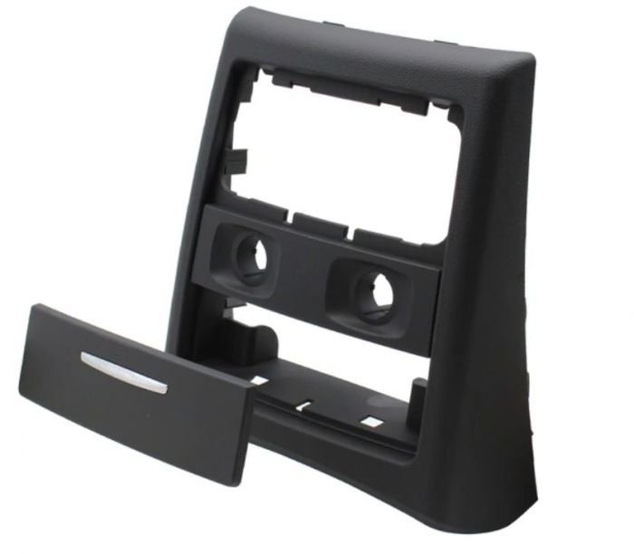 Trim Ornament Rama Grila Ventilatie Aer Dedicat BMW Seria 3 E90 E91, Climatronic, cu scrumiera, Negru [1]