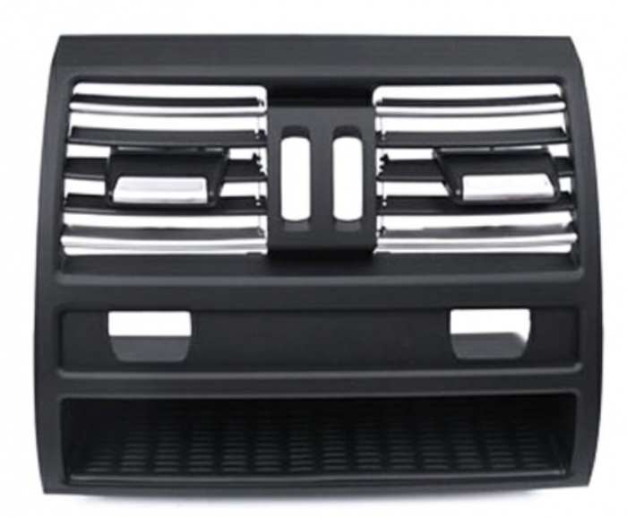 Grila Ventilatie Aer Dedicat BMW Seria 5 F10 F11, Spate, cu incalzire, cu insertii crom [1]