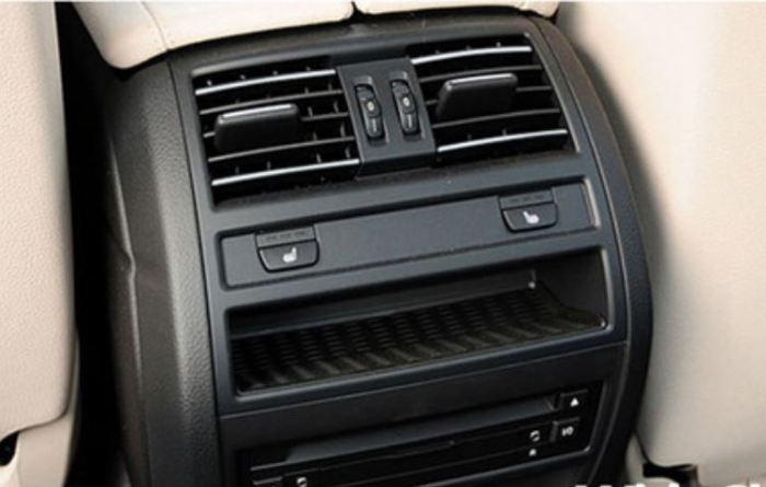 Grila Ventilatie Aer Dedicat BMW Seria 5 F10 F11, Spate, cu incalzire, cu insertii crom [2]