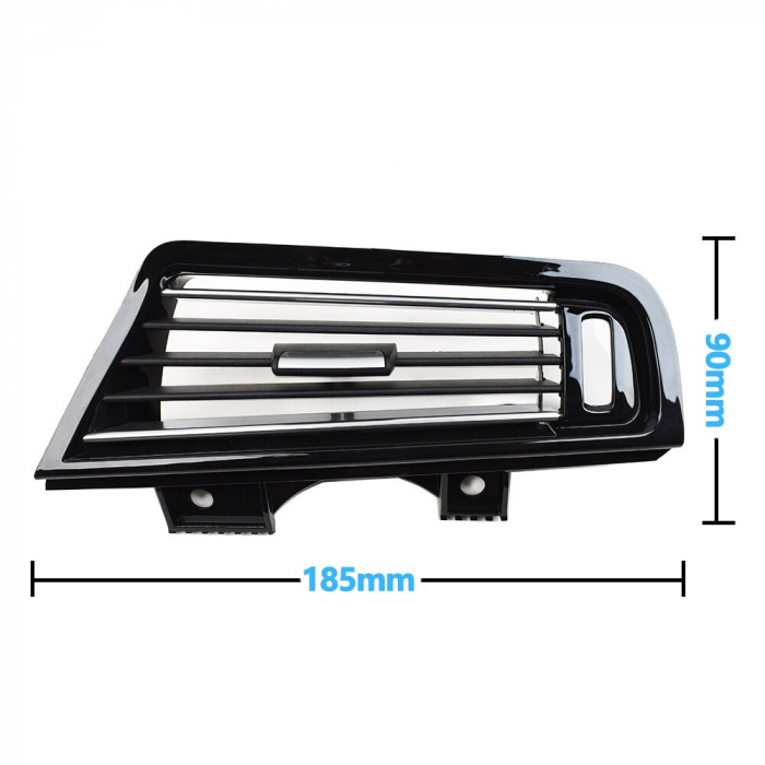 Grila Ventilatie Aer Dedicat BMW Seria 5 F10 F11, Dreapta, Piano Black [2]