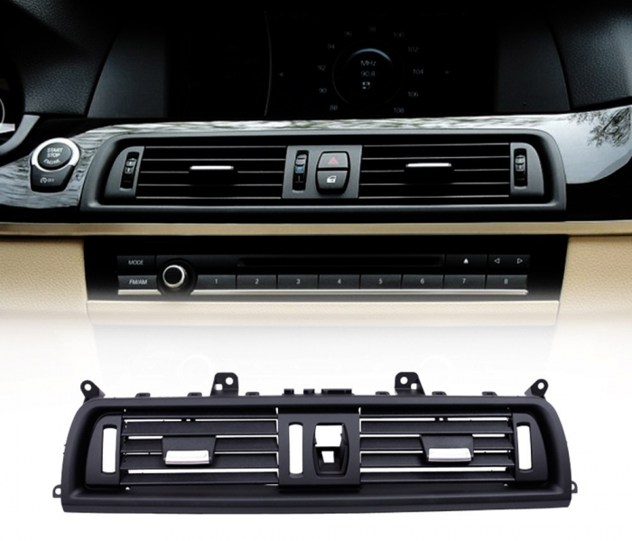 Grila Ventilatie Aer Dedicat BMW Seria 5 F10 F11, Central, fara insertii crom [4]