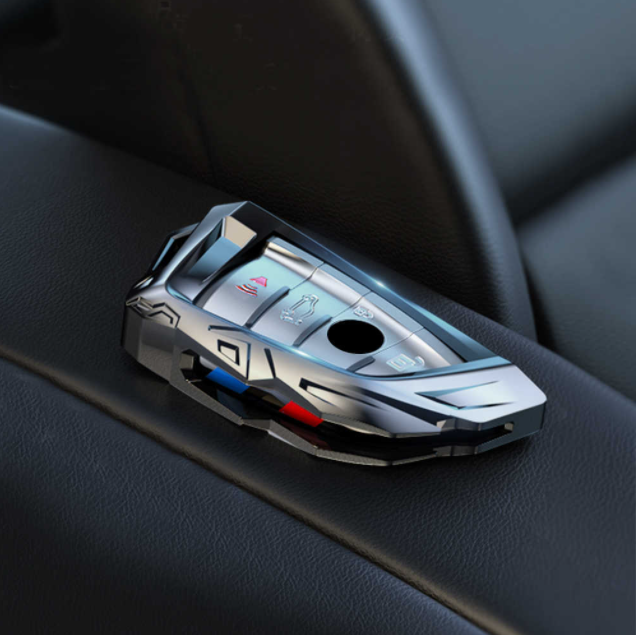 Husa Breloc Cheie Telecomanda BMW, Gri [4]