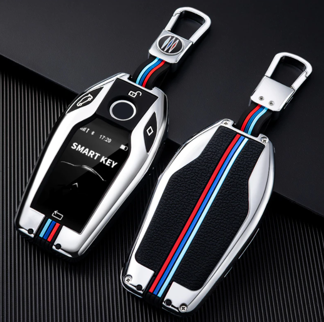 Husa Breloc Protectie Cheie Telecomanda Dedicat BMW G01 G02 G05 G06 G07 G11 G12 G20 G30, Argintiu [2]