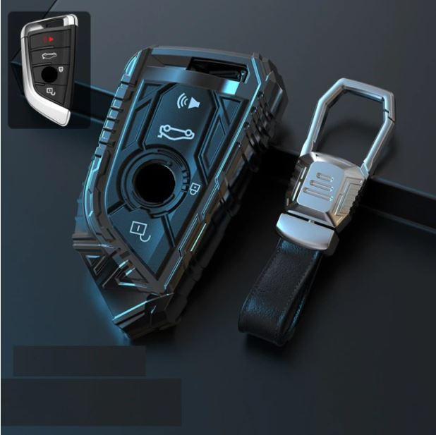Husa Breloc Protectie Cheie Telecomanda Butoane BMW F15 F16 G01 G02 G05 G06 G07 G20 G21 G22 G30 G31, Negru [1]