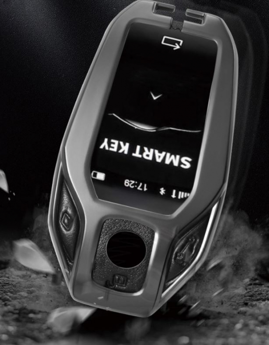 Husa Breloc Protectie Cheie Telecomanda Butoane BMW G01 G02 G05 G06 G07 G15 G20 G21 G22 G30 G31, Gri [5]