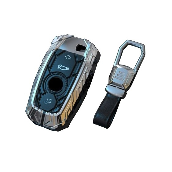 Husa Breloc Protectie Cheie Telecomanda Dedicat BMW F01 F02 F06 F10 F11 F13 F25 F30 F31 F32 F34, Argintiu [1]