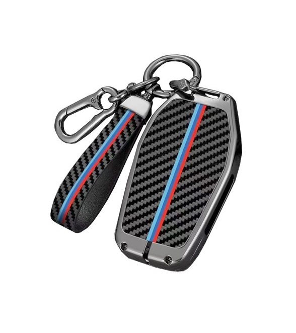 Husa Breloc Protectie Cheie Telecomanda Dedicat BMW G01 G02 G05 G06 G07 G11 G12 G20 G22 G30 G31 G32, Carbon [1]