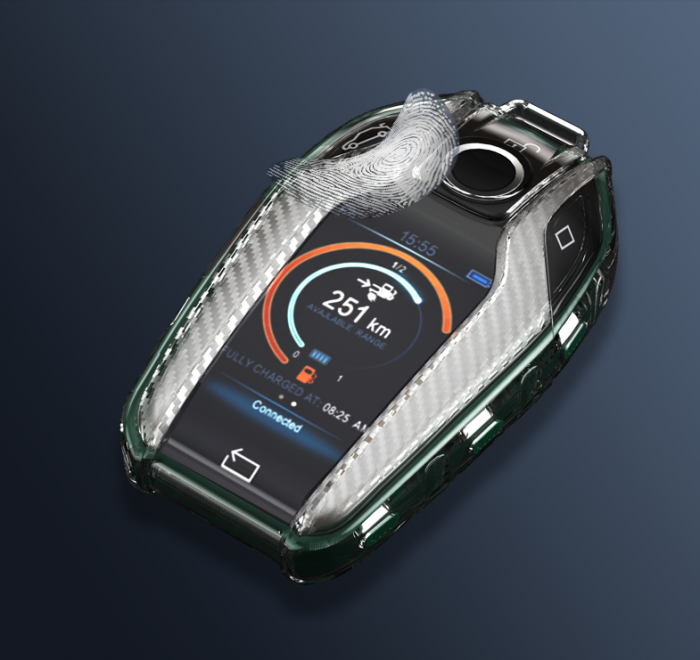 Husa Cheie Smart BMW Carbon Antiamprenta [3]