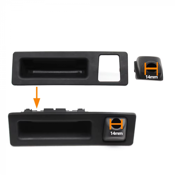 Maner Buton Deschidere Portbagaj Haion Dedicat BMW Compatibile, cu camera [2]