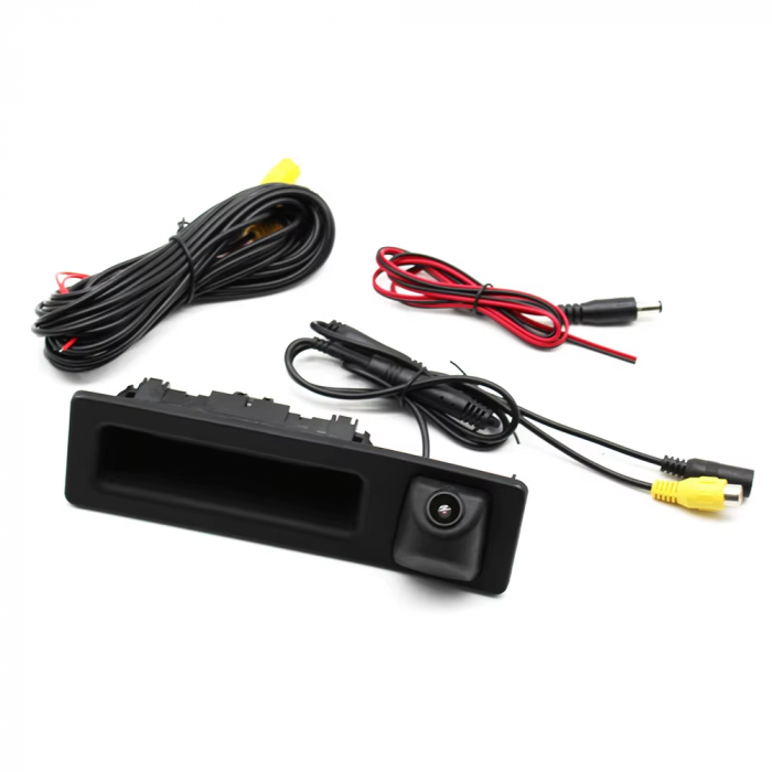 Maner Buton Deschidere Portbagaj Haion Dedicat BMW F20 F22 F30 F34 F36 F10 F01 F06 F48 F25 F26 F15 F16, cu cabluri camera marsarier [1]