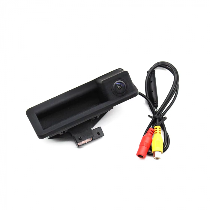 Maner Buton Deschidere Portbagaj Haion Dedicat BMW Seria 1 3 5 X1 X5 X6 E81 E82 E88 E90 E91 E92 E93 E60 E61 E84 E70 E71, cu cabluri camera marsarier [5]