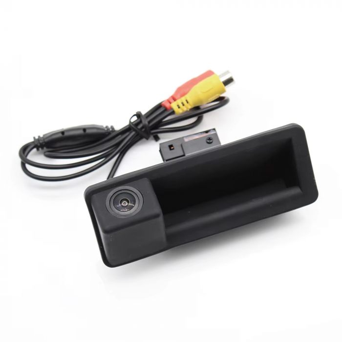 Maner Buton Deschidere Portbagaj Haion Dedicat BMW Seria 1 3 5 X1 X5 X6 E81 E82 E88 E90 E91 E92 E93 E60 E61 E84 E70 E71, cu cabluri camera marsarier [3]