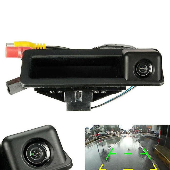 Maner Buton Deschidere Portbagaj Haion Dedicat BMW Seria 1 3 5 X1 X5 X6 E81 E82 E88 E90 E91 E92 E93 E60 E61 E84 E70 E71, cu cabluri camera marsarier [8]