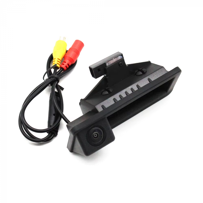 Maner Buton Deschidere Portbagaj Haion Dedicat BMW Seria 1 3 5 X1 X5 X6 E81 E82 E88 E90 E91 E92 E93 E60 E61 E84 E70 E71, cu cabluri camera marsarier [4]