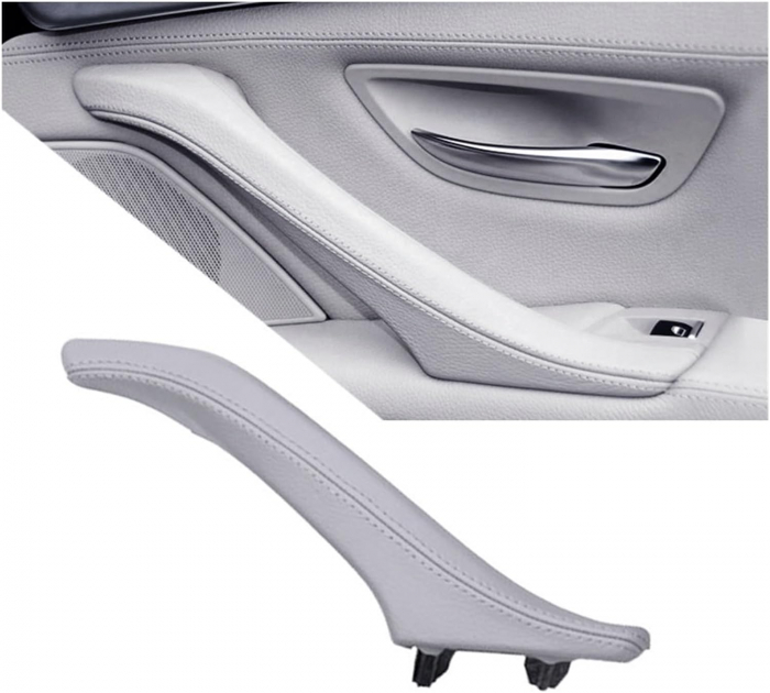 Maner Complet Usa Portiera Dedicat BMW Seria 5 F10 F11, Dreapta, Gri [2]