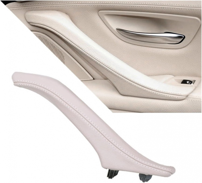 Maner Complet Usa Portiera Dedicat BMW Seria 5 F10 F11, Dreapta, Oyster [2]