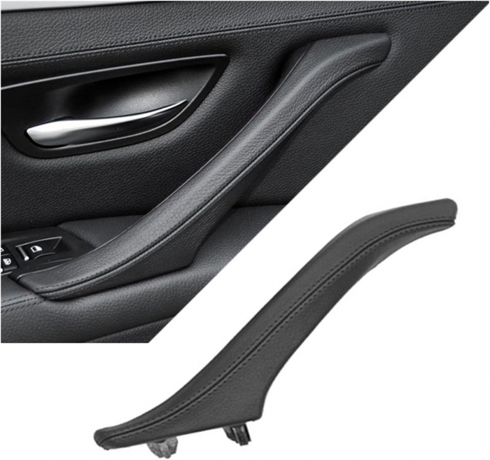 Maner Complet Usa Portiera Dedicat BMW Seria 5 F10 F11, Stanga, Negru [2]
