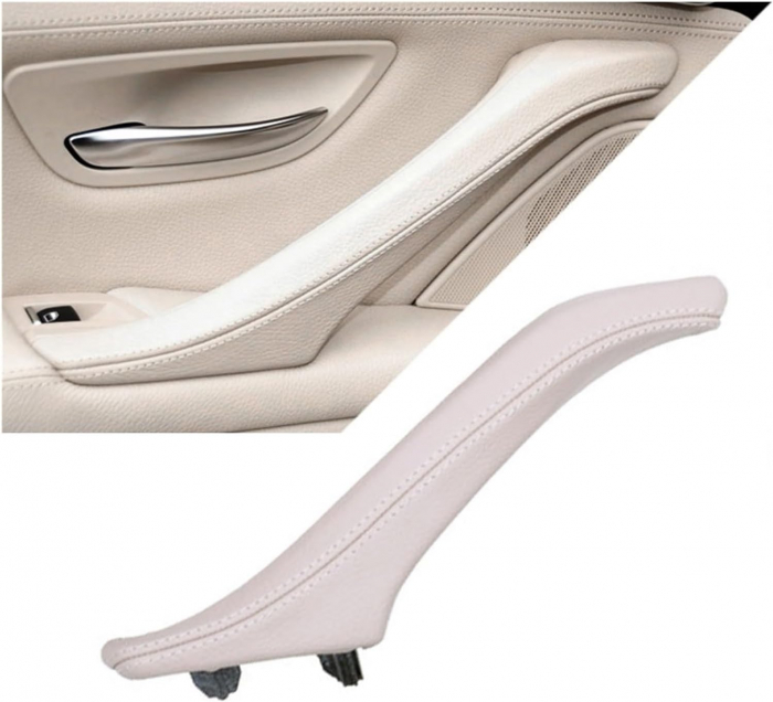 Maner Complet Usa Portiera Dedicat BMW Seria 5 F10 F11, Stanga, Oyster [2]